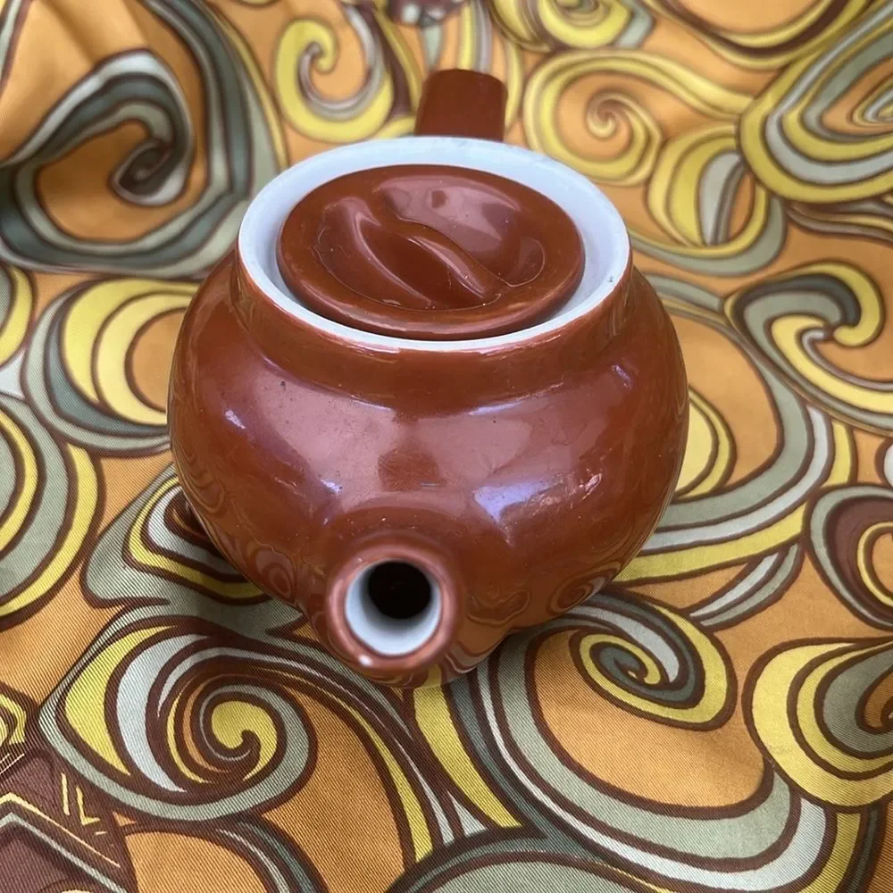 Vintage Shenango China Brown Stoneware Teapot – Made in USA.🌸